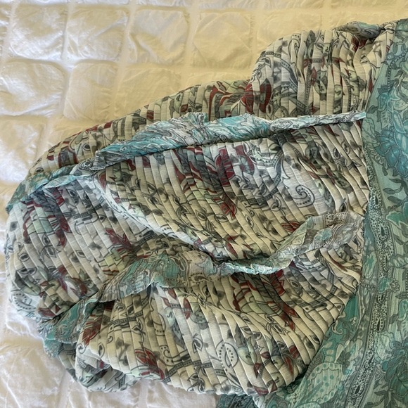 Anthro Let me be boho peaseant paisley blouse - Picture 8 of 11